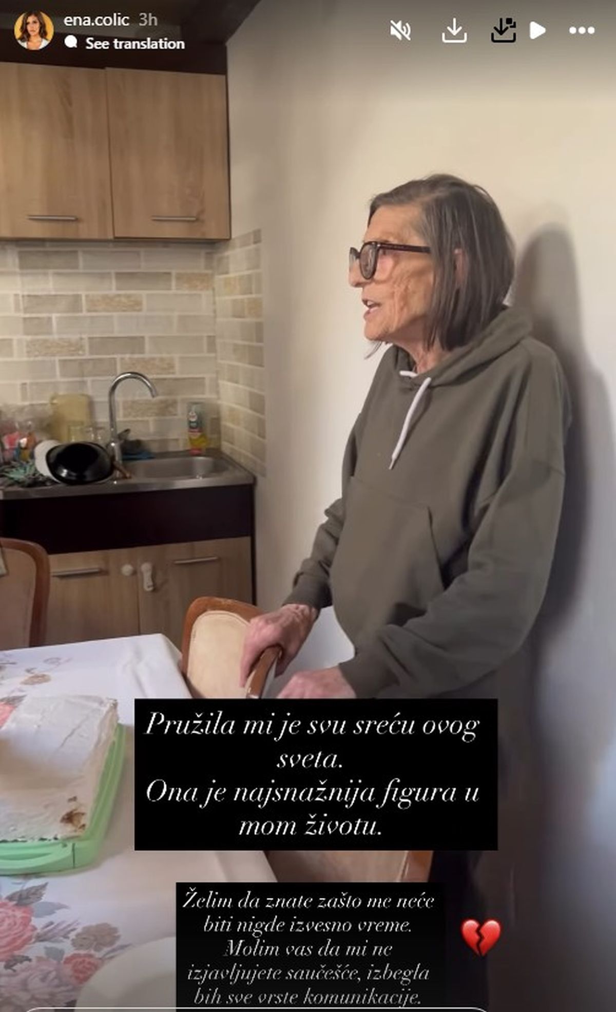 Smrt u domu Ene Čolić! Bivša učesnica Elite oprostila se od bliske osobe: "Najveća podrška u mom životu"