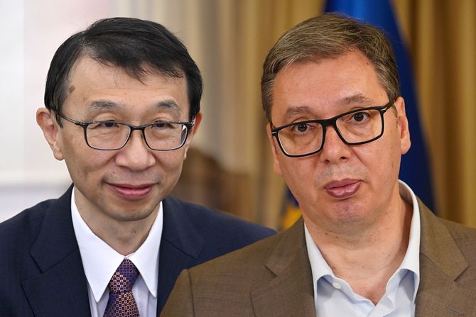 Akira Imamura i Aleksandar Vučić Akira Imamura i Aleksandar Vučić