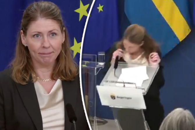Švedska ministarka zdravlja pada u nesvest Elisabet Lann