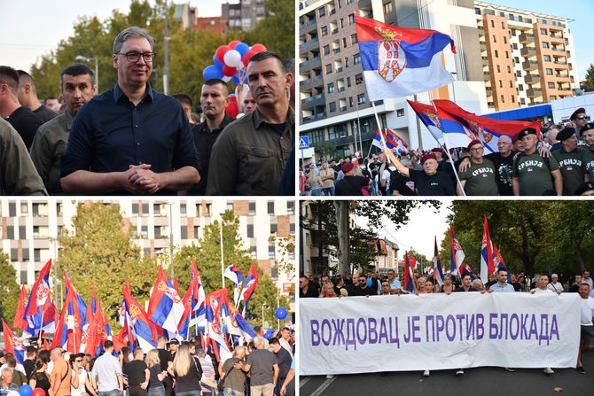 Aleksandar Vučić, Srbija, skup građana protiv blokada Aleksandar Vučić, Srbija, skup građana protiv blokada