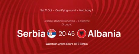 Srbija, Albanija Srbija, Albanija