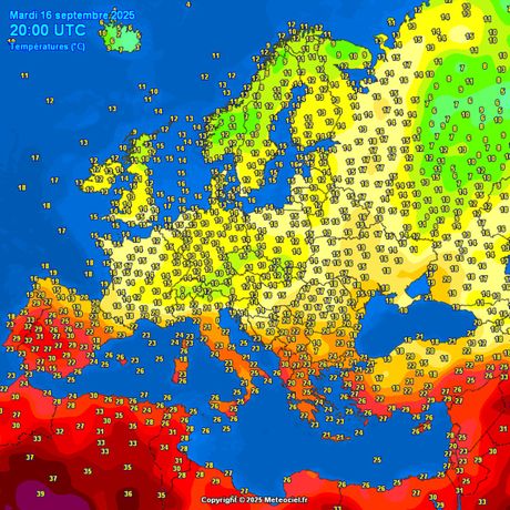 Trenutne temperature vazduha Trenutne temperature vazduha