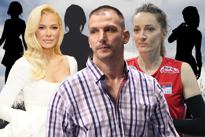 Danilo Ikodinović,  Nataša Bekvalac, Maja Ognjenović, žene
