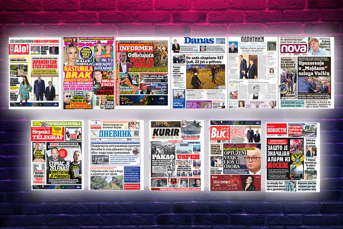Prelistavanje pregled štampe naslovne strane novine Fičer