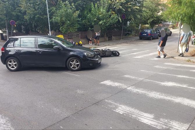 Oboren motociklista Oboren motociklista