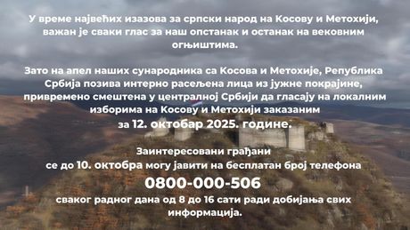 Komesarijat za izbeglice i migracije, izbori na KiM Komesarijat za izbeglice i migracije, izbori na KiM