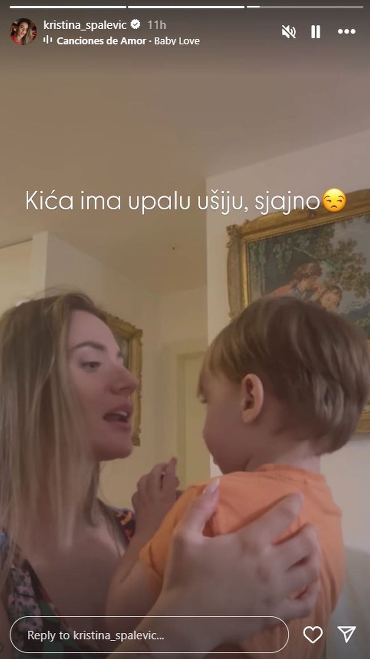 Sin Kristijana Golubovića ima veliki zdravstveni problem: Kristina se oglasila tokom noći zabrinuta