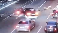 Pogledajte kako je oboren policajac na motoru u Takovskoj: Oglasio se MUP nakon nesreće