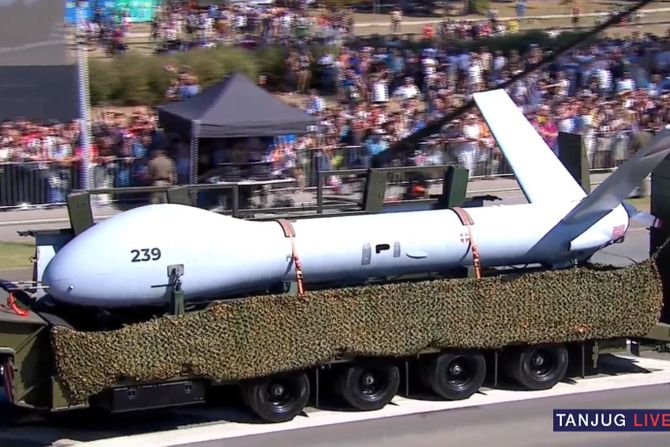 vojna parada 2025, dron Hermes vojna parada 2025, dron Hermes