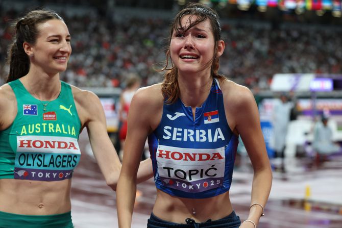 Angelina Topić, Treće mesto, Bronzana medalja, Proslava