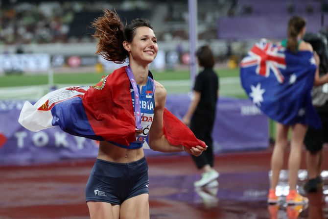 Angelina Topić, Treće mesto, Bronzana medalja, Proslava