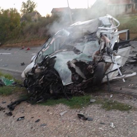 Saobraćajna nesreća Vladimirovci, sudar