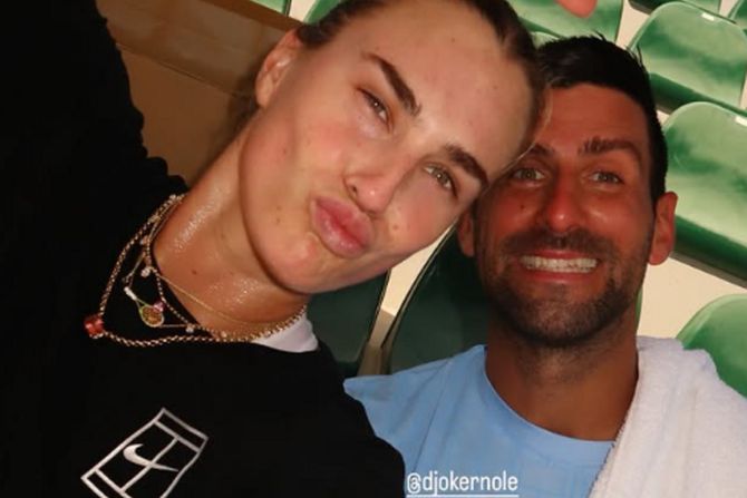 Arina Sabalenka, Novak Đoković
