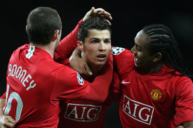 Kristijano Ronaldo, Anderson, Mančester junajted