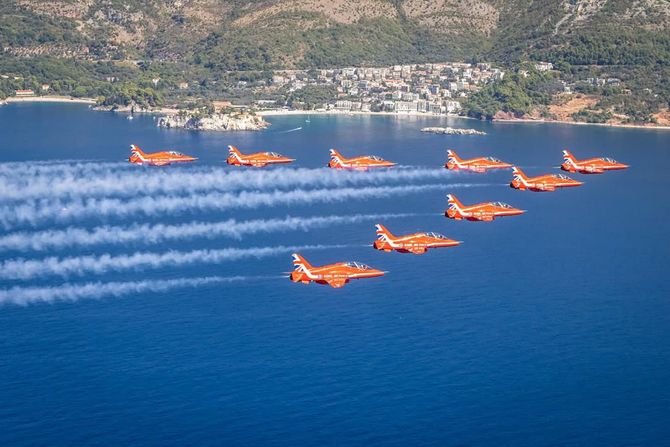 RAF Red Arrows u Crnoj Gori Crna Gora