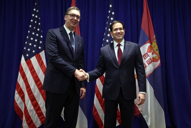 Aleksandar Vučić i Marko Rubio