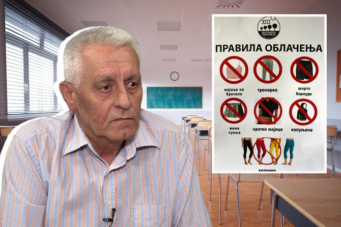 Milibor Saković direktor Prve ekonomske škole, pravila oblačenja