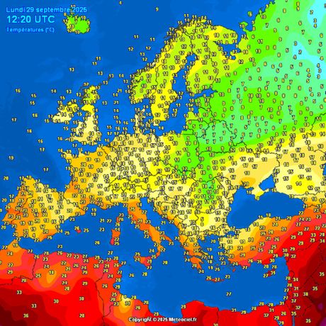 Trenutne temperature vazduha Trenutne temperature vazduha