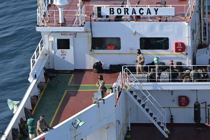 Upad francuskih specijalaca na ruski tanker Borakaj