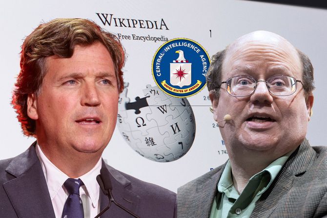 TUCKER CARLSON, Larry Sanger, Wkipedia