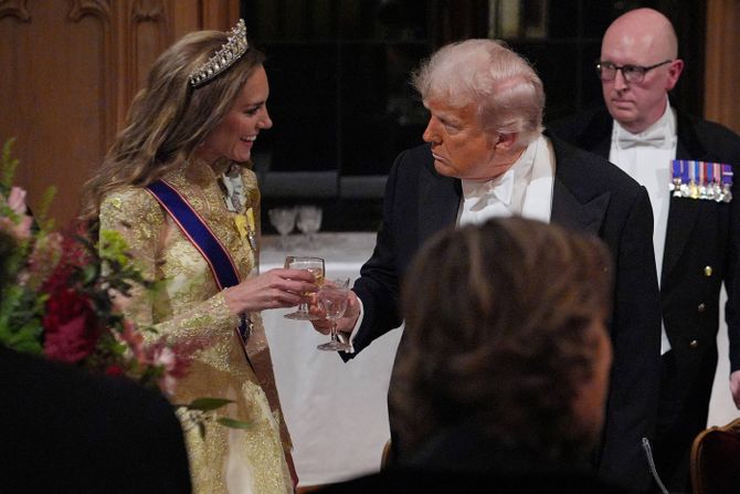 Kejt Midlton i Donald Tramp