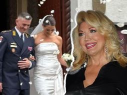 Suzana Mančić, ćerka i zet