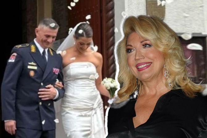 Suzana Mančić, ćerka i zet