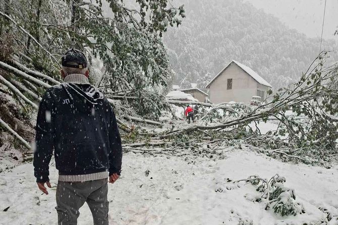 Sneg meštane sela u Lučanima ostavio bez struje