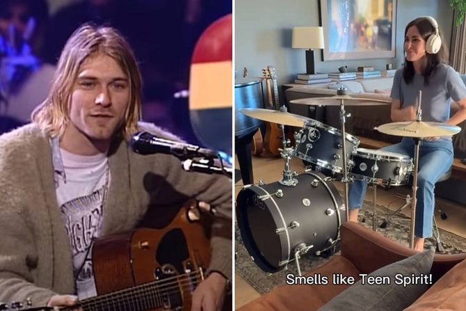 Kurt Cobain, Courteney Cox