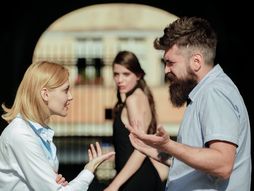 Prevara, muškarac i žena