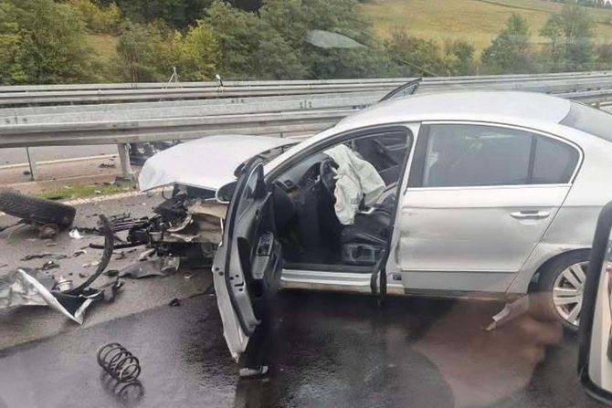 Saobraćajna nezgoda na auto-putu Miloš Veliki
