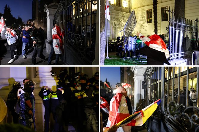 Gruzija, Tbilisi, protesti, neredi, predsednička palata