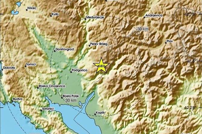 Zemljotres Crna Gora
