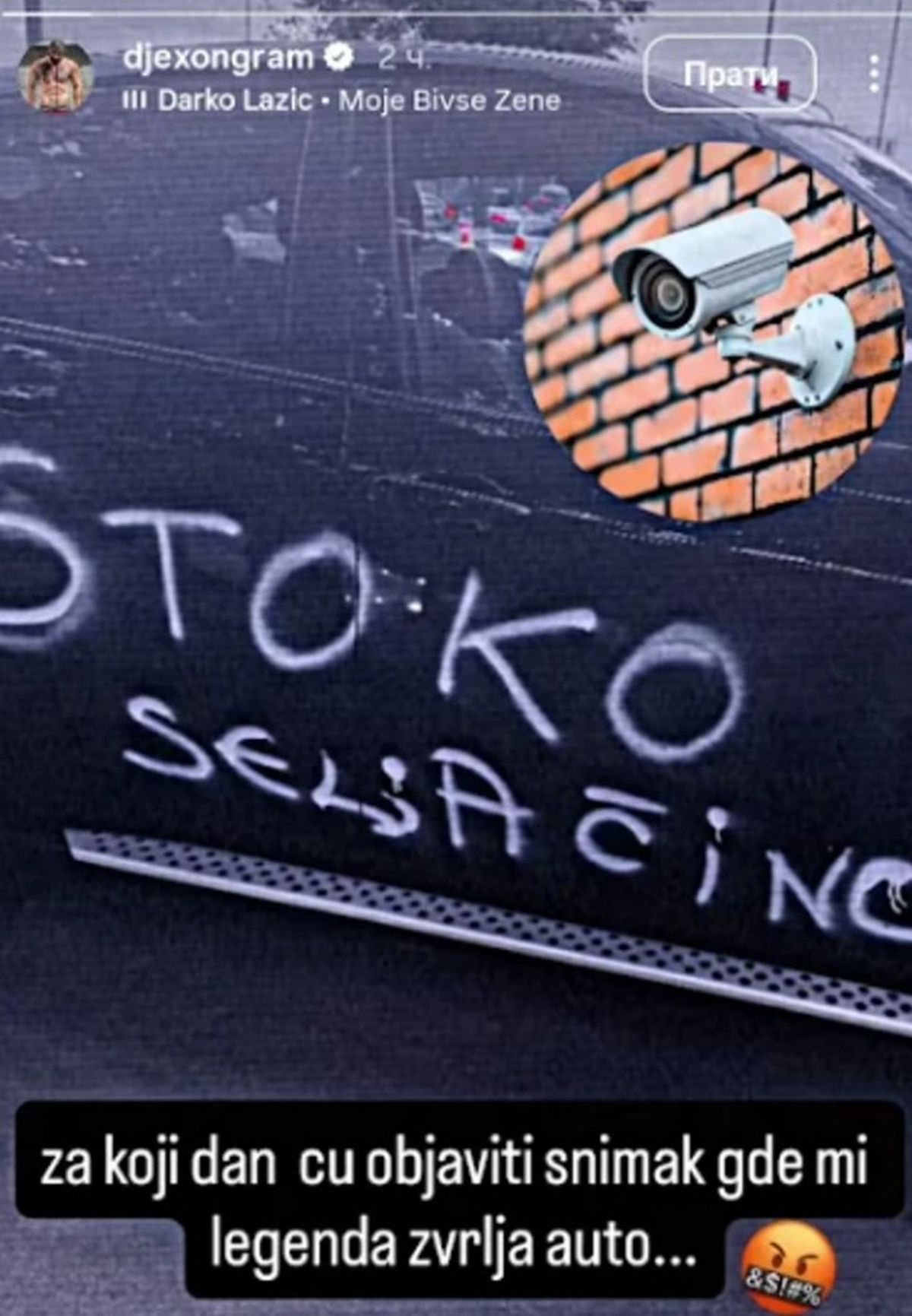 Srpskom reperu uništili auto vredan 25.000 evra! Osvanula fotografija, on zapretio: "Objaviću snimak ko je!"