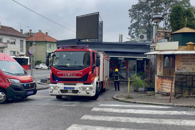Požar, restoran