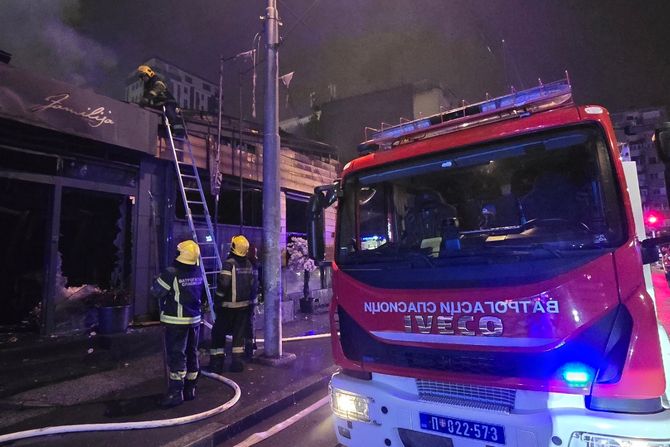 Pozar u restoranu u Pozeskoj