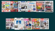 NASLOVNE STRANE SUTRAŠNJIH NOVINA: Prelistavanje štampe za utorak, 7. oktobar 2025. godine