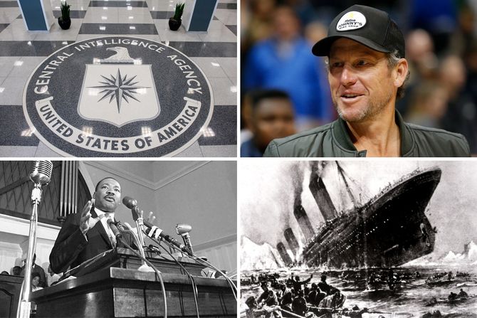 CIA, Lens Armstrong, Martin Luter King, Titanik, teorije zavere