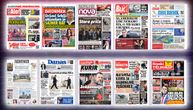 NASLOVNE STRANE SUTRAŠNJIH NOVINA: Prelistavanje štampe za sredu, 8. oktobar 2025. godine