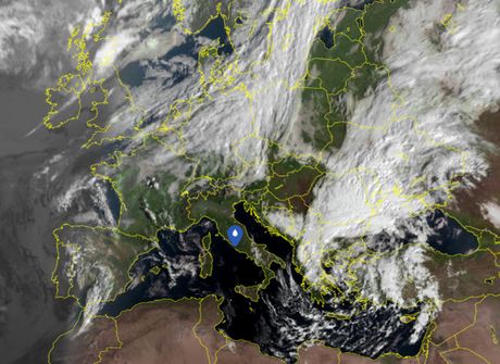 Satelitska slika i trenutne temperature vazduha Satelitska slika i trenutne temperature vazduha