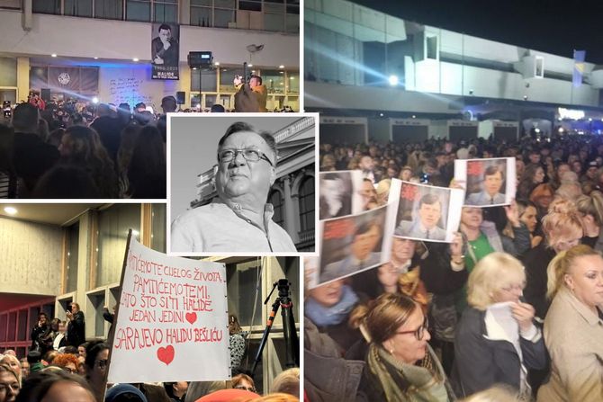 Sarajevo skup povodom smrti Halida Bešlića