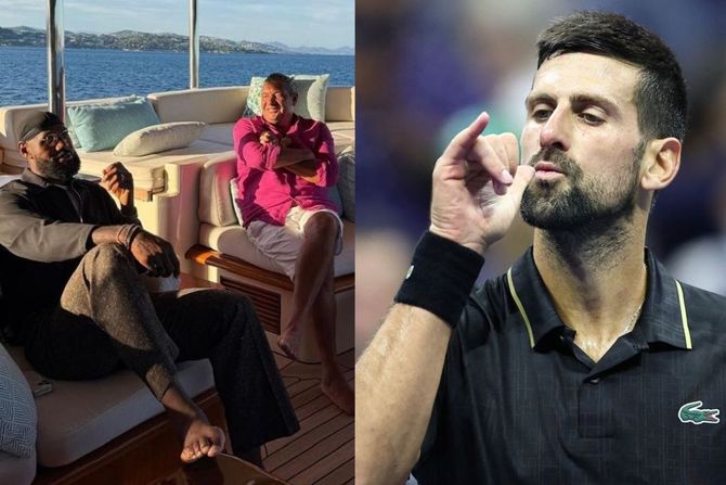 Novak Đoković, Miško Ražnatović, Lebron Džejms