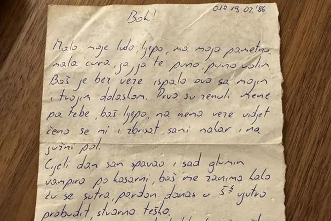 Ljubavno pismo iz 1986, Most slobode, zagreb