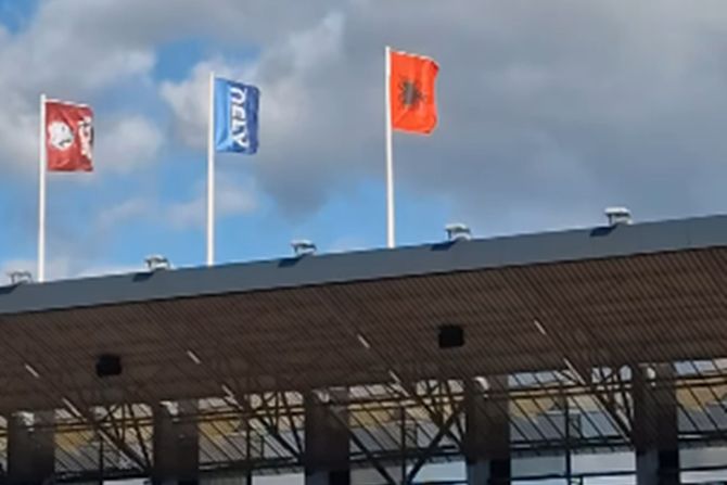 Zastava Albanije u Leskovcu Zastava Albanije u Leskovcu