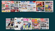 NASLOVNE STRANE SUTRAŠNJIH NOVINA: Prelistavanje štampe za ponedeljak, 13. oktobar 2025. godine