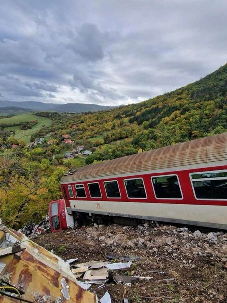 Slovačka, sudar vozova