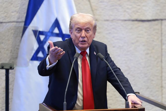 Donald Tramp Izrael Kneset