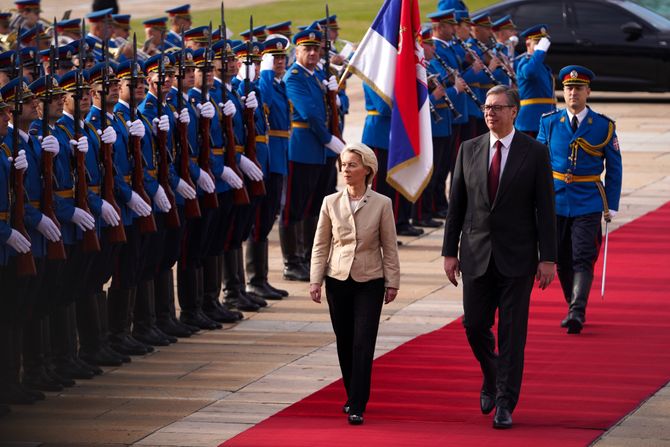 Aleksandar Vučić, Ursula fon der Lajen, Palata Srbije Aleksandar Vučić, Ursula fon der Lajen, Palata Srbije