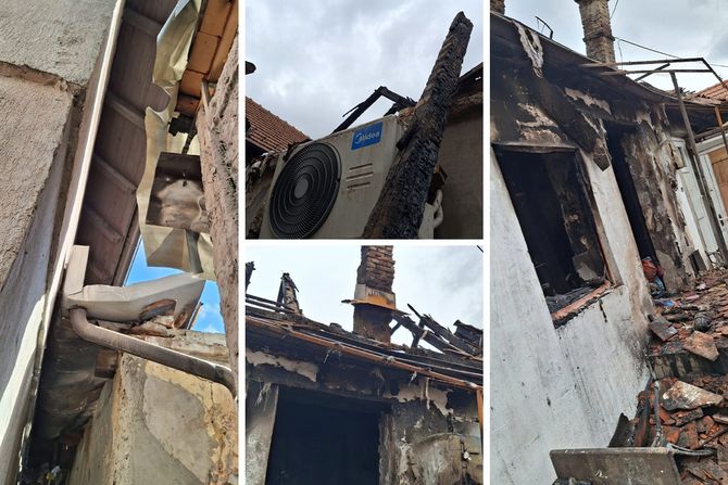Požar "progutao" kuću u Zemunu Požar "progutao" kuću u Zemunu