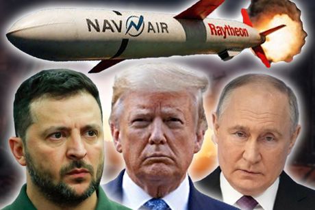 Volodimir Zelenski, Donald Tramp, Vladimir Putin, tomahavk